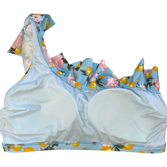 Victoria's Secret Lemon Ruffle One Shoulder Bikini Top NWT Sz Large - Picture 8 of 11